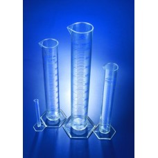 CTA0010P - Eprouvette graduations serigraphiees bleu TPX 10ml classe A avec certificat