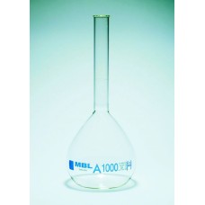 FRD222 - Fiole jaugee col lisse MBL classe A H mark et certificat 5000ml serigraphie bleue