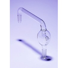 SH7/12 - Tete de distillation droite avec ampoule degarde à allonge laterale CN19/26-19/26