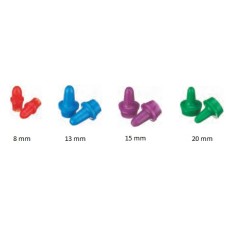 W242433-A - Pointe compte-gouttes en LDPE 20 mm, pour bouchon visse 20-410 et flacon compte-gouttes de 30 mL à 125 mL, orange 